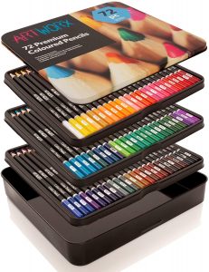 Estuche de lápices de colores de Artworx de 72 unidades - Los mejores estuches de lápices de colores que comprar por internet - Mejores lápices de colores online