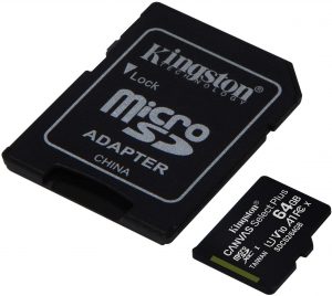 Tarjeta de memoria de Kingston microSDXC con adaptador SD - Las mejores tarjetas de memoria para cÃ¡maras fotogrÃ¡ficas que comprar en internet - Tarjeta de memoria para cÃ¡maras online