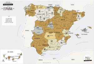Mapa de España rascable de Enjoy Maps - Los mejores Mapa Mundi para rascar que comprar por internet - Mejor mapamundi rascable del mercado