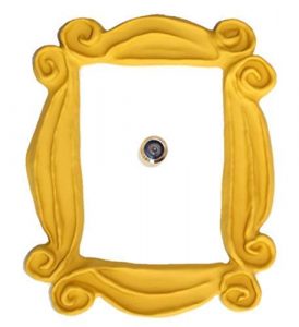 Figura de marco de mirilla para la puerta de Friends