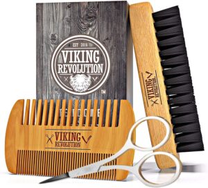 Kit De Peine Y Cepillo Para La Barba Plegable De Viking Revolution