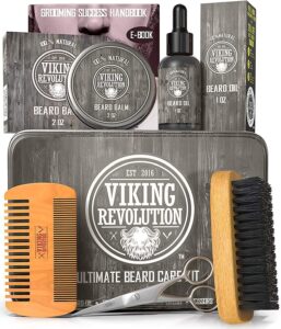 Kit De Productos Con Peine Para La Barba Plegable De Viking Revolution