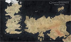 Mapa De La Westeros De Mapas De Fantasía